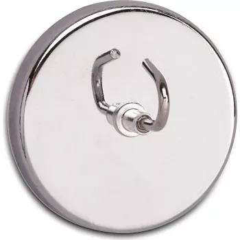MAUL Magnetkonks suure konksuga, siseruumides, roostevaba teras ja teras, 52 mm läbimõõt, universaalne konks, plaatidele ja metallile 61555-96