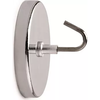 MAUL Magnetkonks suure konksuga, siseruumides, roostevaba teras ja teras, 52 mm läbimõõt, universaalne konks, plaatidele ja metallile 61555-96
