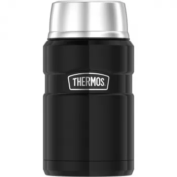 THERMOS STAINLESS KING vaakumisoleeritud toidupurk, 0,71 L, mattmust 4001.233.071