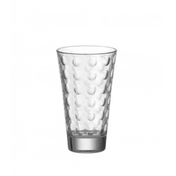 Esmeyer Leonardo OPTIC joogiklaaside komplekt, 300 ml, sisemine reljeefne dekoratsioon, kooniline, 130 mm kõrgus, 6 tk 410-749