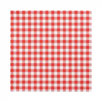 PAPSTAR Vichy Check punased pabersalvrätid, 330 x 330 mm, 3-kihilised, 1/4 voltimine, 20 tk 82763