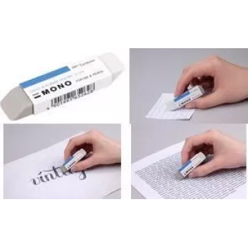 Tombow MONO liiva- ja kummikombinatsiooniga kustukumm, looduslik kumm, valge/hall, 1 tk (ES-510B)