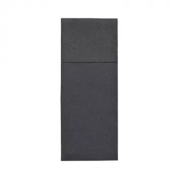 PAPSTAR Royal Collection salvrätikute söögiriistade tasku, must, Premium Tissue, 40 x 40 cm, 1 tk 37336
