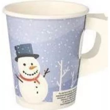 PAPSTAR 50 ühekordset joogiklaasi Snowtime 0,2 l (89845)
