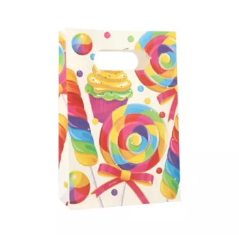 PAPSTAR Candies peopaberkott käepidemega, 140 x 210 x 60 mm, plokkpõhi, külgvoldid, 1 tk (88862)