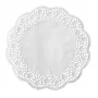 PAPSTAR ümmargune koogialus, 320 mm, valge reljeefse pitsiga paber, 40 g/m², 1 tk (12456)