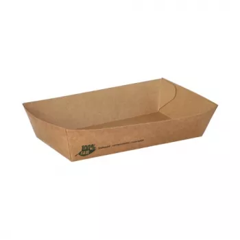PAPSTAR pure 100% Fair friikartulialused, suured, 10,5 x 17 cm, värskekiust kartong, pruun, 80 tk (87244)