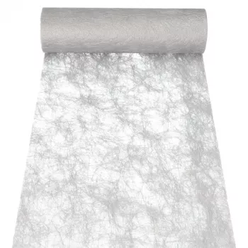 PAPSTAR Sizoflor lauajooks ja dekoratiivpael, hõbedane, 25 m x 30 cm, veekindel, 75% polüester / 25% polüamiid 37064