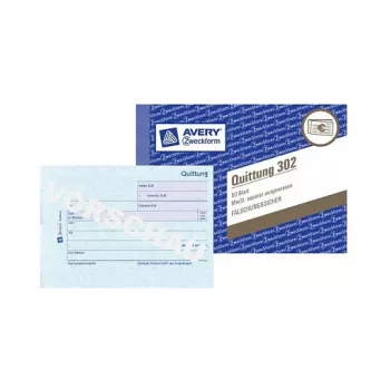 Avery 302 A4 haldusarvepidamise raamat, sinine/valge, 96 lehte, 192 lehekülge, spetsiaalne pearaamatu joondus, 90 g/m², õmmeldud