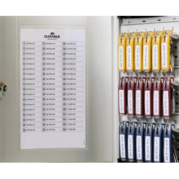 DURABLE KEY BOX 18 võtmekapp silindriluku ja helesinise värvusega 195123