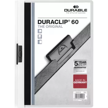 DURABLE DURACLIP 60 A4 klambriga kaust must (25 tk pakk) 220902