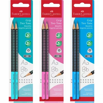 Faber-Castell GRIP 2001 TWO TONE mehaaniline pliiats, 2,0 mm, pehme haardepiirkond, blisterpakend 517093