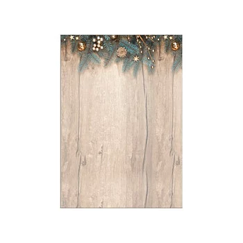 SIGEL Jõuluteemaline kirjapaber Golden Greens muster DIN A4 - 90 g/m² - A4 (DP664)