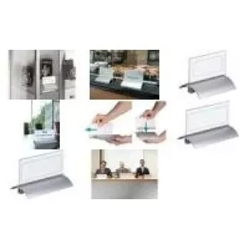 DURABLE PRESENTER DE LUXE lauanimelogo A4 horisontaalne 105x297 mm läbipaistev 820319