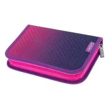 HERLITZ Kooli pliiatsikarp Dip Dye roosa/lilla, 31 osa, polüester, 205 x 140 x 38 mm, 2 klappi, tõmblukk 400205910