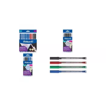 Pelikan Hang Stick pastapliiats 0,7 mm sinine läbipaistev (10-pakk kilekotis) 400207122