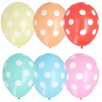 PAPSTAR Dots erinevates värvides lateksõhupallid, 29 cm, 100 tk 84525