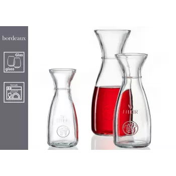 Ritzenhoff & Breker Bordeaux klaaskann 1L, soda-lubi, nõudepesumasinas pestav, täitmisjoon - 6 pakk 818963