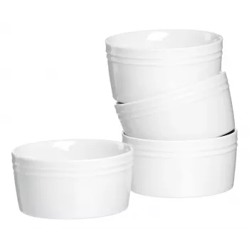 Ritzenhoff & Breker BIANCO ramekiinide komplekt, 245 ml, 4-osaline, portselan, valge 431452