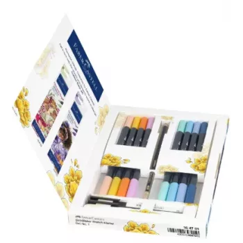 Faber-Castell Goldfaber Sketch Marker Set Romantic Manga (6 alkoholipõhist kaheotsalist markerit) 164701