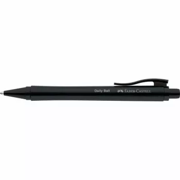 Faber-Castell Daily Ball sissetõmmatav pastapliiats, sinine tint, 0,6 mm XB, must libisemiskindel käepide 140690
