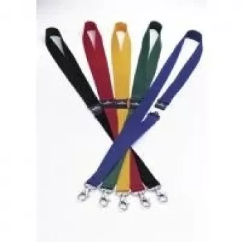 DURABLE Tekstiilist kaelapael karabiiniga, 20 mm, must, 10-pakk 813704