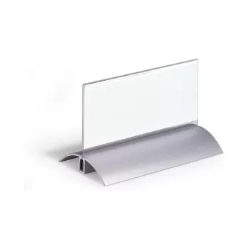 DURABLE PRESENTER DE LUXE lauanimeline, kahepoolsne, 61 x 150 mm sisu, läbipaistev akrüül, 2 tk 820119