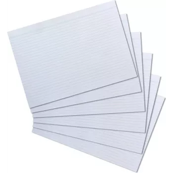 Herlitz kartongid DIN A4, jooneline, valge, 170 g/m², puiduvaba, sinine joonestus, kahepoolne (10621282)