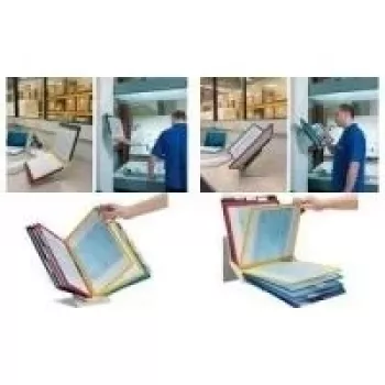 DURABLE VARIO PRO 10 A4 Sichttafelsystem lauahoidik, 10 paneeli, hall/must 557900