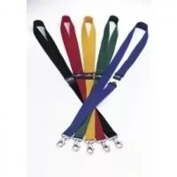 DURABLE Tekstiilist kaelapael 20 koos karabiiniga, punane, 10 tk (813703)