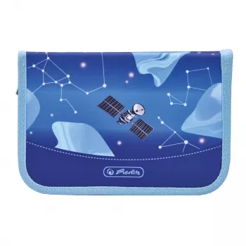 herlitz Cosmic Explorer pliiatsikarp, 31 osa, polüester, 205 x 140 x 38 mm, 2 klappi, kosmose disain 400197095