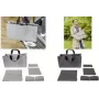 SIGEL BAB02 Desk Sharing kott Basic L, tumehall, 5-osaline komplekt