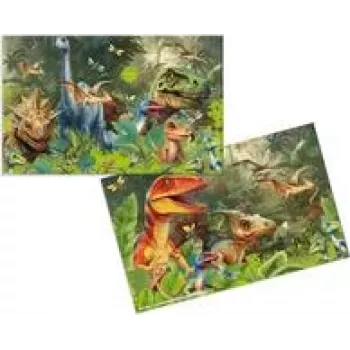 HERMA 3 lauapadjad kartongist Dino World - 3 pakk (19743)
