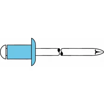 GESIPA pime-neet Roostevaba teras A2 5x8mm Ümarpea Haardepiirkond 2-4mm (6330924) 6330924 LEGIERUNGSZUSCHL
