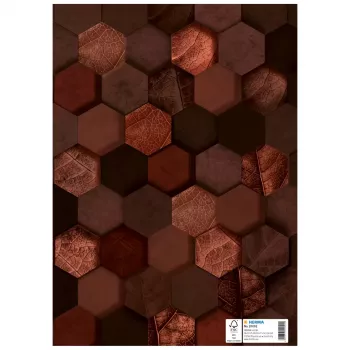 HERMA Heftschoner X, kartong, DIN A4, pruun, märgistusväljaga, 10 tk (20092)