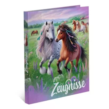HERMA Zeugnisringbuch Pferdewelt, DIN A4 tugevast kartongist, tugev kaan, täielikult trükitud - 1 tk (20159)