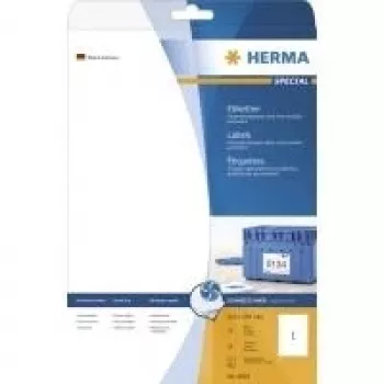 HERMA Special 4824 püsivate liimivate mattkattega kaustaseljade etiketid, valge, A4, 25 lehte, 100 etiketti
