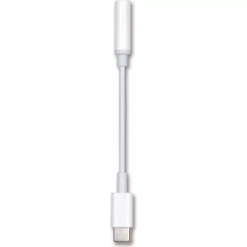 2GO 797008 USB-C 3,5 mm heliadapterkaabel, 0,1 m, valge