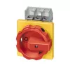 Siemens 3LD2804-0TK53 3-pooluseline pealüliti / hädaseiskamislüliti, 125 A, esipaneelile paigaldatav, punane/kollane