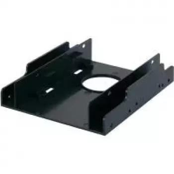 RENKFORCE HDA-252P 3,5 inch kuni 2x 2,5 inch HDD/SSD kinnitusraam, metall, must