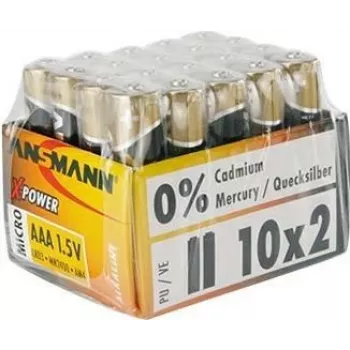 ANSMANN X-POWER Micro AAA leelispatareid 1,5 V - 20 pakk 5015671