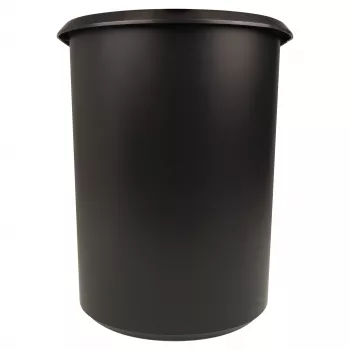 HELIT the double paberi prügikast, ovaalne, 20 L, must, PE, ilma kaaneta, osa 1 (H6103795)