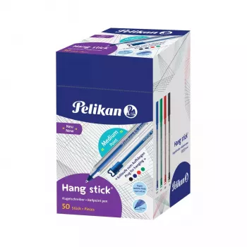 Pelikan Hang Stick pastapliiats, läbipaistev, erinevad tindivärvid, 1,0 mm, ühekordne 400197418