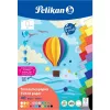 Pelikan värviline kartongiplokk DIN A5, 40 lehte, 120 g/m², 21 värvi, ülalt köidetud 300002259