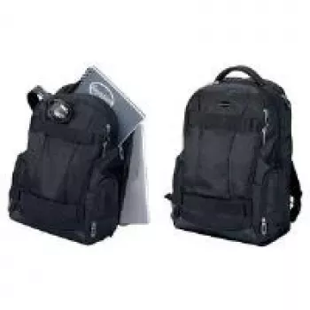 LIGHTPAK Fanactic 20L polüester sülearvuti seljakott külgmise tõmblukuga polsterdatud sektsiooniga, polsterdatud seljaosa ja rihmadega, mitme taskuga, must 24603