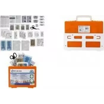 FIRST AID ONLY DIN 13157 esmaabikomplekt, oranž, IP54, ABS, seinale kinnitatav P-51002 00