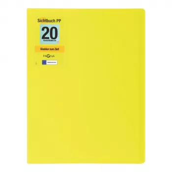 PAGNA kooli esitluskaust A4, 20 taskut, laimiroheline 21012-17