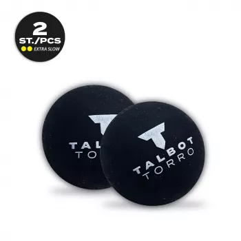 TALBOT torro squash pall, must/kollane, üliaeglane, kahekordne kollane täpp - 1 tk (251107)