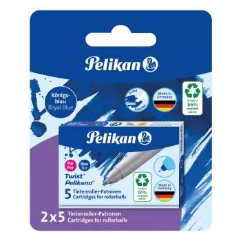 Pelikan rollerpastakna tindikassetid 5-pakk sinine (824705)
