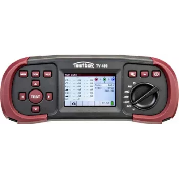 Testboy TV 456 paigaldustester EVSE-adapteriga DIN VDE 0100-600